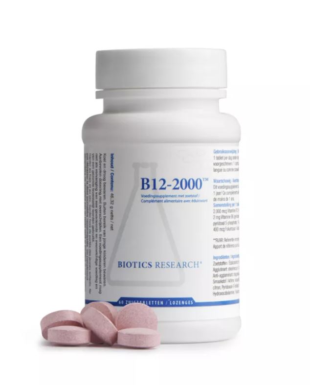 Biotics B12-2000 60 Zuigtabletten - Online Bestellen | Optiphar